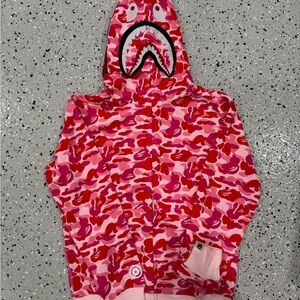 Pink Bape hoodie